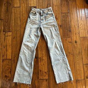 Zara light denim / gray long straight like Jean